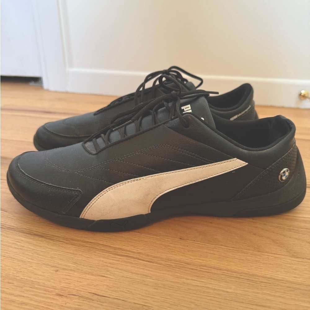 Puma Men's Black and White BMW Sneakers size 12